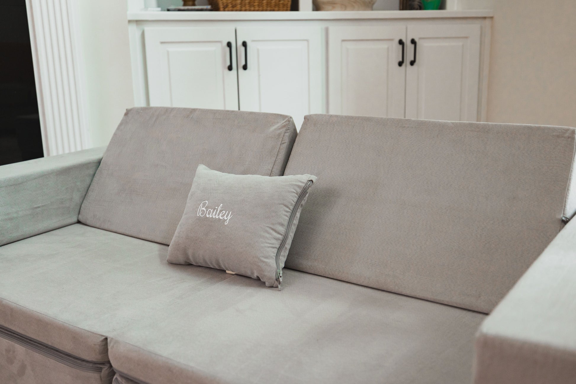 FoamOh! Extra Pillow Light Grey Extra Personalizable Pillow