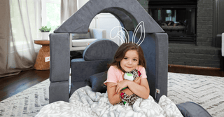 what makes a great gift for active toddlers, kids play couch in a living room