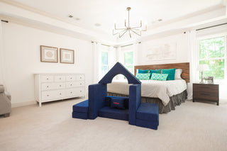 FoamOh! Castle Couch Navy FoamOh Castle Sofa