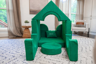FoamOh! Castle Couch Green FoamOh Castle Sofa for open ended play
