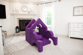 FoamOh! Castle Couch Purple FoamOh Castle Sofa
