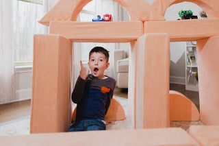 FoamOh! Castle Couch Peach FoamOh Castle Sofa