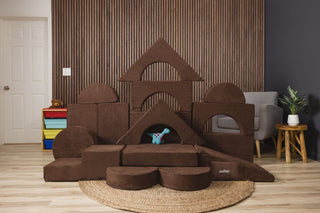FoamOh! Castle Couch Chestnut FoamOh Castle Sofa